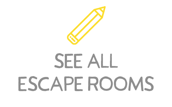 A graphic button with a stylised yellow pencil and the words 'See all escape rooms'.